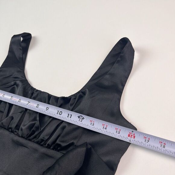 XOXO Babydoll Y2K Floral Tulle Mini Dress Sz 5 S Bow Milkmaid Pin up Whimsy - Picture 6 of 14